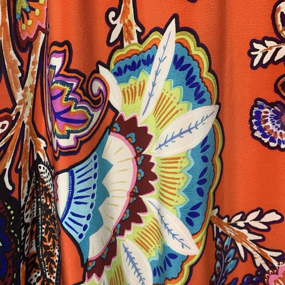 Anthropologie Maeve Larkhill 100% Silk Trapeze Dress Womens Size Small NWT $145 - Picture 14 of 15